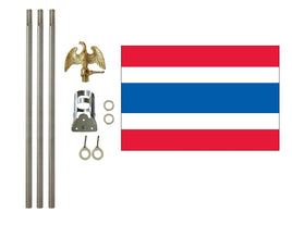 3'x5' Thailand Polyester Flag with 6' Flagpole Kit