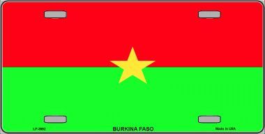 Burkina Faso Flag License Plate