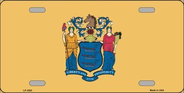 New Jersey Flag License Plate