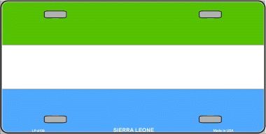 Sierra Leone Flag License Plate