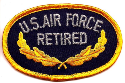 Air Force Retired Patch - Oval