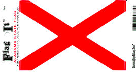Alabama State Vinyl Flag Decal