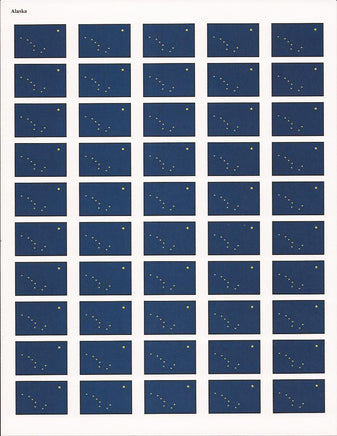 Alaska State Flag Stickers - 50 per sheet