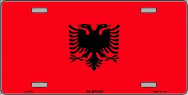 Albania Flag License Plate
