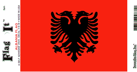 Albanian Vinyl Flag Decal