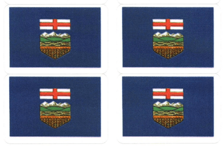 Alberta Flag Stickers - 50 per Sheet