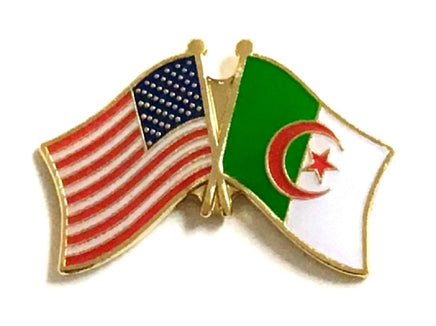 Algerian Friendship Flag Lapel Pins