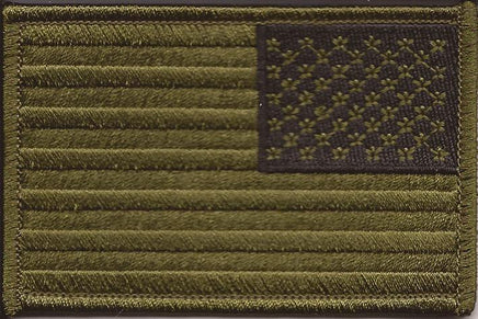 American Flag Patch - Subdued Green - Right Hand