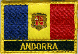 Andorra Flag Patch - With Name