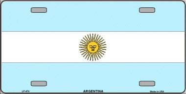 Argentina Flag License Plate