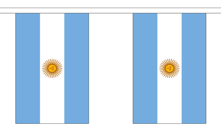 Argentina String Flag Bunting