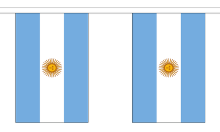 Argentina String Flag Bunting