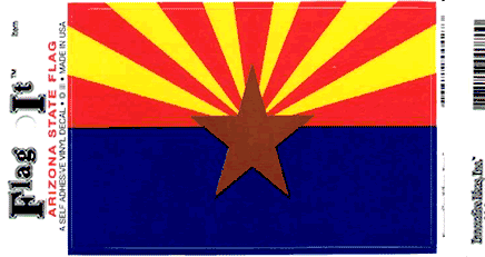 Arizona State Vinyl Flag Decal