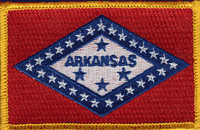 Arkansas State Flag Patch - Rectangle