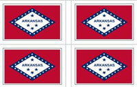 Arkansas State Flag Stickers - 50 per sheet