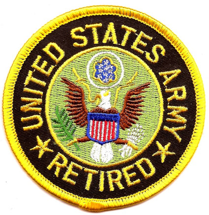 Army Retired Patch - Round