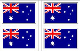 Australian Flag Stickers - 50 per sheet