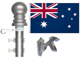 Australian Flag and Flagpole Set
