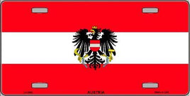 Austria with Eagle Flag License Plate
