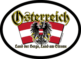 Austria Oval Decal With Motto