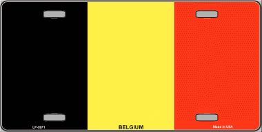 Belgium flag License Plate