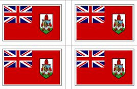 Bermuda Flag Stickers - 50 per sheet