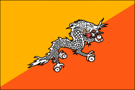 Bhutan Polyester Flag