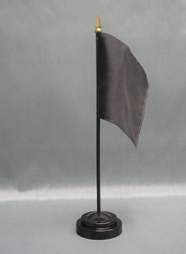 Black Miniature Rayon Flag