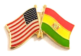 Bolivian Friendship Flag Lapel Pins