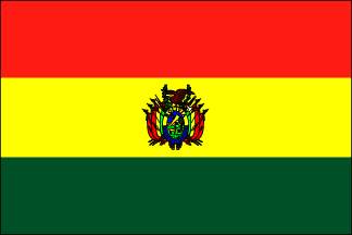 Bolivian Polyester Flag