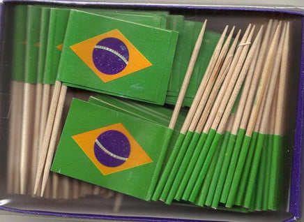 Brazil Toothpick Flags