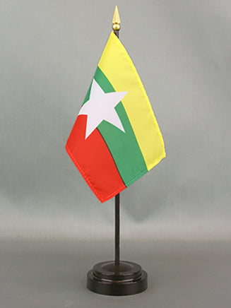 Myanmar (Burma) Deluxe Miniature Flag