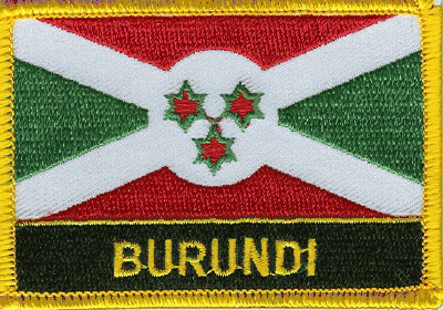 Burundi Flag Patch - Wth Name