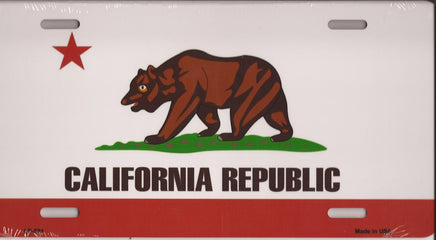 California Flag License Plate