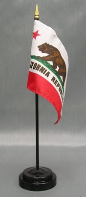California Miniature Table Flag - Deluxe