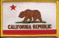 California State Flag Patch - Rectangle