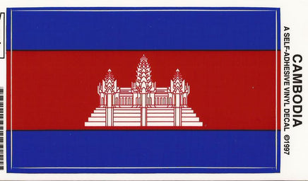 Cambodia Vinyl Flag Decal