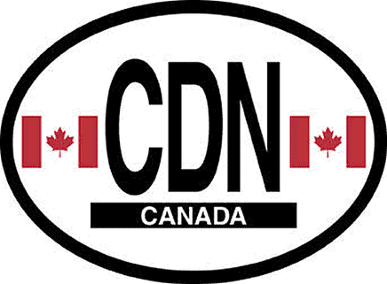Canada Reflective Oval Decal