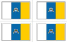 Canary Islands Flag Stickers - 50 per sheet