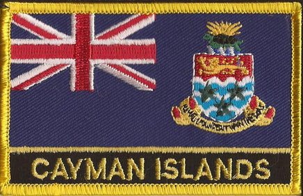 Cayman Islands Flag Patch - Wth Name
