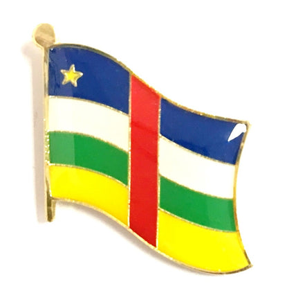 Central African Republic Flag Lapel Pins - Single