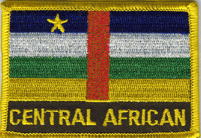 Central African Republic Flag Patch - Wth Name