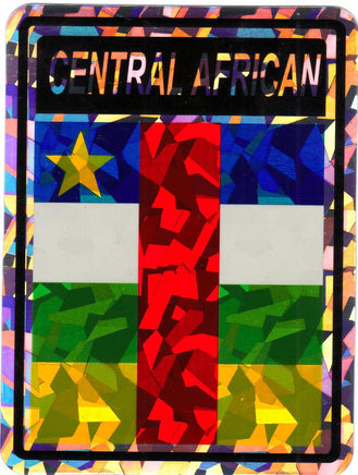 Central African Republic Reflective Decal