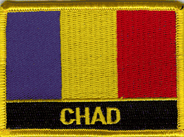 Chad Flag Patch - Wth Name