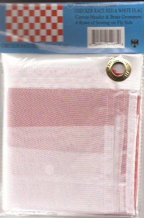 Checkered Flag - Red & White - 3'x5' Polyester Flag