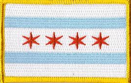 Chicago Illinois Flag Patch