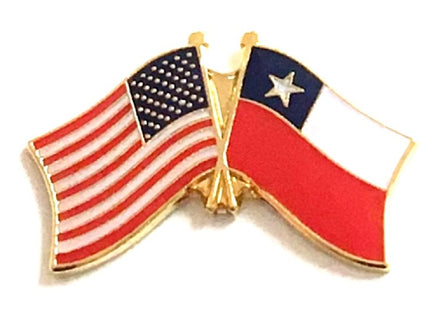 Chile Friendship Flag Lapel Pins