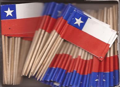 Chile Toothpick Flags