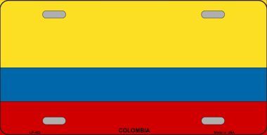 Colombia Flag License Plate