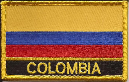 Colombia Flag Patch - Wth Name
